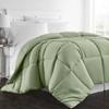 Archu Sheets 1-Pc Comforter 100% Egyptian Cotton, 600 Thread Count 200 GSM Fiber Fill - Olympic Queen Sage Solid view 1