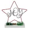 11" LED Lighted Star Silhouette Christmas Joy Sign view 1