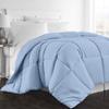 Archu Sheets 1-Pc Comforter 100% Egyptian Cotton, 600 Thread Count 200 GSM Fiber Fill - Olympic Queen Light Blue Solid view 1
