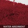 AOACreations Chenille Shag Bath Rug, Shaggy Bathroom Mat, Extra Long Runner 20" x 59", Soft Plush Luxury, High Pile, Absorbent, Non-Slip (Extra Long Runner 50 x 150 cm, Burgundy) view 4