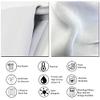 DesignQ Blackout Curtains 'Grey, Yellow and White Hand Painted Marble Composition' Curtains for Bedroom, Curtains for Living Room, Curtains & Drapes - Thermal Insulated -Single Panel -52x84 view 2