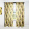 DesignQ 'Rhombus Retro Geometric ' Mid-Century Modern Curtain Panel view 1