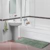 AOACreations Chenille Shag Bath Rug, Shaggy Bathroom Mat, Extra Long Runner 20" x 59", Soft Plush Luxury, High Pile, Absorbent, Non-Slip (Extra Long Runner 50 x 150 cm, Seafoam Blue Green) view 2
