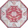 Rugs.com Paragon Collection Rug  8 Ft Octagon Red Medium-Pile Rug Perfect for Living Rooms, Kitchens, Entryways view 1