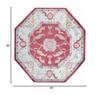 Rugs.com Paragon Collection Rug  8 Ft Octagon Red Medium-Pile Rug Perfect for Living Rooms, Kitchens, Entryways view 2