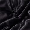 CFYCYHDZHT Bedding Set Satin Brushed Microfiber Mattress Protector Cover, Bedroom Silky Solid Color Double Fitted Bed Sheet Pillowcase 150200cm (3pcs) Black view 4