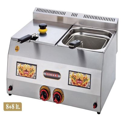 Kitchen Commercial Deep Fat Fryer GAS Frying Machine (Natural Gas)