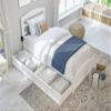 AFI, Warren Twin XL Platform Bed with Matching Footboard & Set of 2 Storage Drawers, White view 3