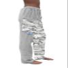 Paradise Towelwear Towel Pants for Swimmers  Cotton Terry Towel Pants  Beach Coverup  Swim wear - Grey Camo Camouflage Pattern view 4