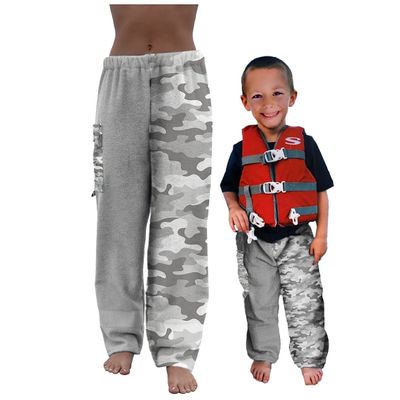 Paradise Towelwear Towel Pants for Swimmers  Cotton Terry Towel Pants  Beach Coverup  Swim wear - Grey Camo Camouflage Pattern