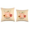 Autumn & Fall Farm Fresh Pumpkins Designs Beautiful Pastel Design, Pumpkin Spice Everything Nice Throw Pillow, 16x16, Multicolor view 3