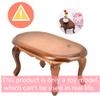 Yoidesu Mini Coffee Table Living Room, Miniature Leisure Tea Table Cocktail Table Model, Simple and Compact Home Decoration Photography Props, 3.7 x 1.97 x 1.65 inches view 2