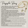 Needzo - Gold Tone Rosary with Faux Pearl Beads and Our Lady of Fatima Centerpiece, Catholic Gift of Prayer and Devotion Necklace, Religious Keepsake view 2