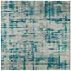 Addison Rugs Bravado ABV35 Peacock 8' x 8' Indoor Outdoor Round Rug, Easy Clean, Machine Washable, Non Shedding, Bedroom, Entry, Living Room, Dining Room, Kitchen, Patio Rug view 1