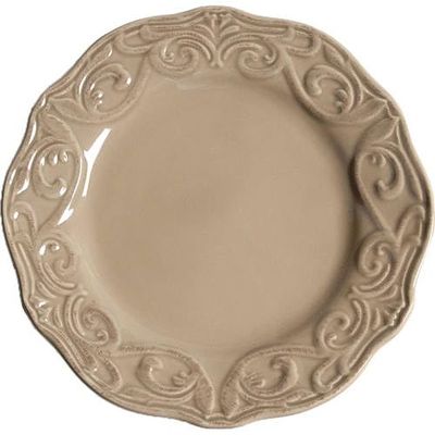 JCPenney Corvella Taupe Salad Plate