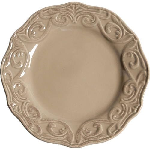 JCPenney Corvella Taupe Salad Plate