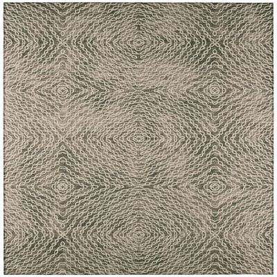 Addison Rugs Bravado ABV33 Mocha 8' x 8' Indoor Outdoor Round Rug, Easy Clean, Machine Washable, Non Shedding, Bedroom, Entry, Living Room, Dining Room, Kitchen, Patio Rug