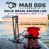 5/8" x 350' Jute Solid Braid Nylon Anchor Line w/Stainless Steel Thimble - Made in USA view 3
