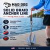 3/8" x 400' Jute Solid Braid Nylon Anchor Line w/Stainless Steel Thimble - Made in USA view 2