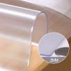 2mm Thick Frosted PVC Table Cover Protector - Plastic Round Tablecloth Desk Pad, Non Slip Clear Mat Sheet/Table Covers for Garden Furniture/Dining Table Covers Waterproof - Custom Size view 2