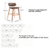 Barstools Modern Bar Stool Upholstered Footrest and Backrest Widen Curved Green Seat Dining Chair for Kitchen | Pub | Caf Patio Bar Counter Stool 25/29 Inch Height Max. Load 200kg for Bistro Pub Ca view 3