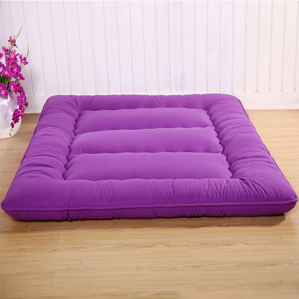 HLCUI Japanese Floor Mattress Futon Mattress, Tatami Mat Sleeping Pad Foldable Roll Up Mattress Boys Girls Dormitory Mattress Pad Kids Floor Lounger Bed,Q,180 * 200CM