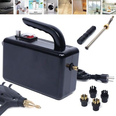 1600W High Temperature High Pressure Steam Cleaner, Handheld Portable Steam Cleaning with Large Nozzle 4 Brushes for Kitchen Bathroom Furniture Car Detailing Seat 110V