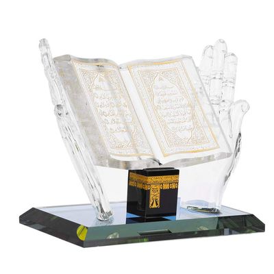 01 02 015 Muslim Decoration, Muslim Crystal Ornament, Classic Color Plated Surface Muslim Crafts Model, Gift for Friends Office Desk