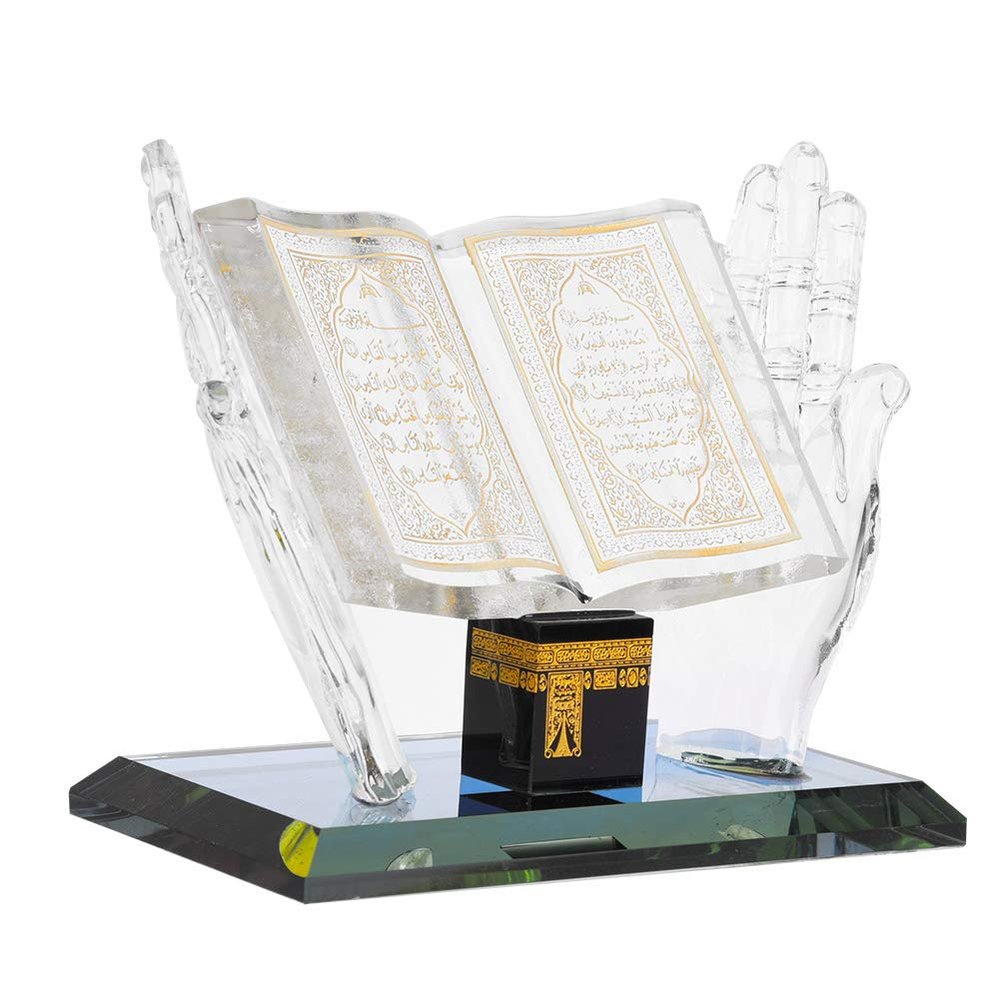 01 02 015 Muslim Decoration, Muslim Crystal Ornament, Classic Color Plated Surface Muslim Crafts Model, Gift for Friends Office Desk