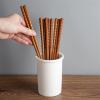 5 Pairs Reusable Chopsticks, Wooden Chopsticks Set Japanese Style, 9" Reusable Chop Sticks for Asian Food view 2