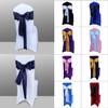 Babenest Satin Chair Sashes Ties Upgraded 50 pcs Chair Ribbons Bows for Wedding Banquet Party Christmas Baby Shower Events Decoration (Navy Blue) view 4