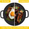 GasSaf Cast Iron Reversible Griddle with Handles, 12" Heavy Duty Double Sided Grill Pan Perfect for Stove Tops and Gas Grills view 4