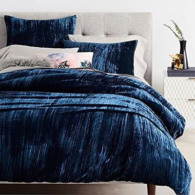 Bedding Doona Crushed Comforter Luxury Solid Ultra Boho Velvet Duvet Cover