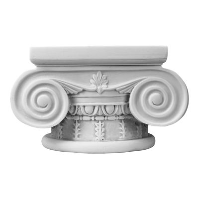 Ancient Greek Ionic Column Capital Base for Statue Sculpture Architecture Decor