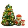 Christmas Decoration Gift for Kids Adults Nested Surprise Tree Santa Claus Snowman The Nutcracker 5 1/4 Inch, Green view 1