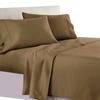 Aspire Linen 550-Thread-Count All Season Pima Cotton 4-Piece Bed Sheets Set Twin Size Fits mattresses Upto 15-18 deep Pocket  Sateen Weave (Solid, Taupe) view 1