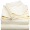 Myrtle Collection Solid Style 550-TC Pima Cotton 4-PCs Sheet Set Fits 7-9 Inch Deep Pockets (1 Fitted, 1 Flat, 2 Pillowcase) Hotel Luxury Bedding Set (California King Size, Ivory) view 1