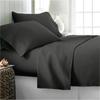 Aspire Linen 550-Thread-Count All Season Pima Cotton 4-Piece Bed Sheets Set Twin Size Fits mattresses Upto 15-18 deep Pocket  Sateen Weave (Solid, Grey) view 1