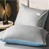 CFYCYHDZHT Cozy T Shirt Soft Summer Solid Color Cotton Bed Sheets, Bedroom Hotel Homestay Student Dormitory Anti Slip Mattress Protector Double Grey 2 180200cm (3pcs) view 3