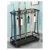 Umbrella Rack Hua Entrance Umbrella Stand, Metal Umbrella Storage Rack for Business Hotel Office, Large Capacity Storage of 18-45 Umbrellas, Black (Size : 21 Holes 24 Hooks) view 1