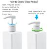 Okllen 12 Pack 16 Oz Plastic Pump Bottles, Empty Refillable Container Liquid Soap Dispenser for Shampoo, Lotion, Cleaning Products, Kitchen, Bathroom, White Square view 4