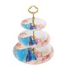 3-tier Ceramic Cake Stand 2Tier Cupcake Stand Cake Display Stand For Birthday Festival Party Serving Platter (Color : Pink, Size : 26.5 * 33.5cm) view 1