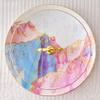 3-tier Ceramic Cake Stand 2Tier Cupcake Stand Cake Display Stand For Birthday Festival Party Serving Platter (Color : Pink, Size : 26.5 * 33.5cm) view 3