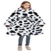 Catalonia Blanket Hoodie for Kids, Oversized Wearable Sherpa Sweatshirt Pullover for 7-16 yr Teens Youth, Kids Gift Idea, Cow Gifts view 1