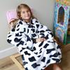 Catalonia Blanket Hoodie for Kids, Oversized Wearable Sherpa Sweatshirt Pullover for 7-16 yr Teens Youth, Kids Gift Idea, Cow Gifts view 2