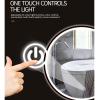 WANGPP Round LED Bathroom Mirror,Bathroom Mirror with Lighting,Make-up Mirror with Touch Switch, Dimmable Warm Light/White Light,Energy-Saving Light Mirror view 3