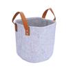 25/30cm Simple Style Cloth Arrange Felt Storage Basket Fabric Contain Toy Storage Bucket Textile Storage Basket Cloth Storage Bucket for Home(L) view 1