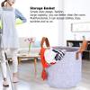 25/30cm Simple Style Cloth Arrange Felt Storage Basket Fabric Contain Toy Storage Bucket Textile Storage Basket Cloth Storage Bucket for Home(L) view 2