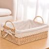 Cabilock 1pc Hand-woven Basket for Home Storage and Decoration Versatile Decorative Container for Fresh Flowers Toys Snacks Simple Design Excellent Materials Great for Living Room view 2