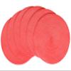 HODJOY Placemats Set of 6, Round Placemats for Dining Table, Washable Non-Slip Placemats for Velentine, 15 inches (Pink Red) view 1
